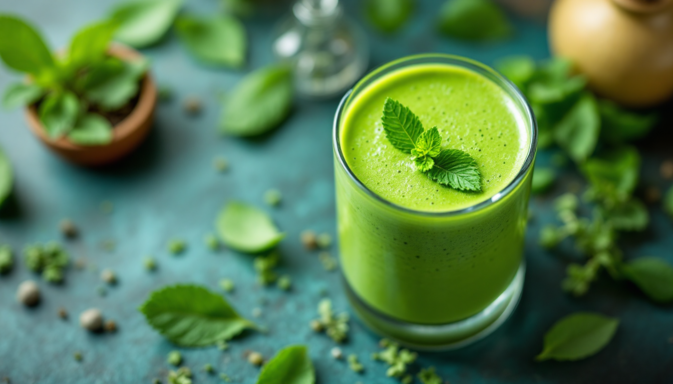 방울토마토 그린 스무디