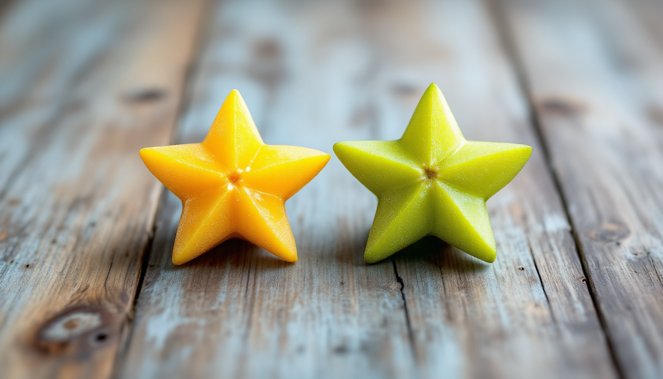 대만 양타오의 달콤한 품종과 새콤한 품종을 비교한 사진