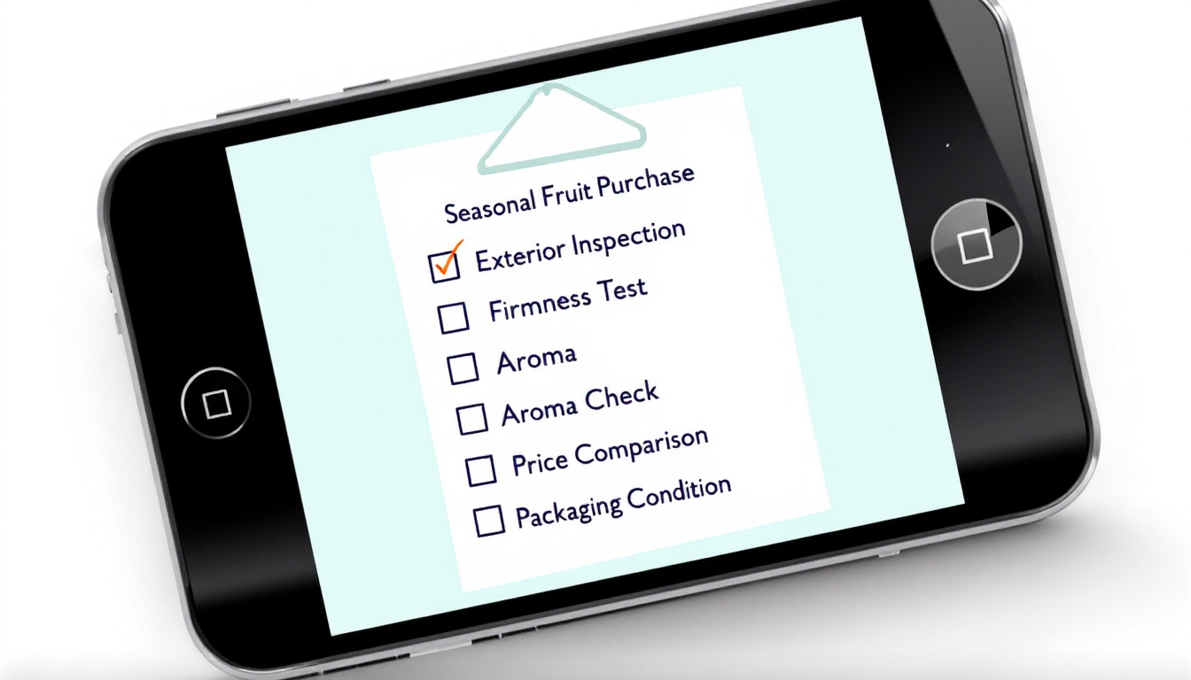 스마트폰 화면에 표시된 용안 구매 시 체크리스트가 체크된 모습